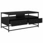 Preview: Couchtisch Schwarz Eichen-Optik 100 x 51 x 45 cm Holzwerkstoff