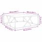 Preview: Couchtisch Altholz 100 x 100 x 40 cm Holzwerkstoff