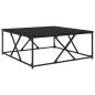 Preview: Couchtisch Schwarz Eichen-Optik 100 x 100 x 40 cm Holzwerkstoff