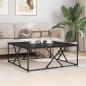 Preview: Couchtisch Schwarz Eichen-Optik 100 x 100 x 40 cm Holzwerkstoff