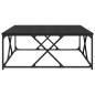 Preview: Couchtisch Schwarz Eichen-Optik 100 x 100 x 40 cm Holzwerkstoff
