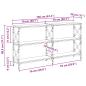Preview: Konsolentisch Altholz 156 x 28 x 80,5 cm Holzwerkstoff