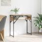 Preview: ARDEBO.de - Konsolentisch Artisan-Eiche 75x30x75cm Holzwerkstoff