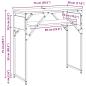 Preview: Konsolentisch Artisan-Eiche 75x30x75cm Holzwerkstoff