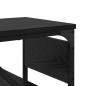 Preview: Konsolentisch Schwarz Eichen-Optik 75x30x75cm Holzwerkstoff