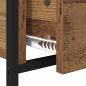 Preview: Couchtisch mit Schubladen Altholz 70x50x50cm Engineeredwood