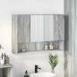 Preview: ARDEBO.de - Badezimmer-Spiegelschrank mit Tür Grau Sonoma 80 x 17 x 55 cm