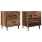 Preview: Nachttisch 2 pcs Altholz 40 x 35 x 47,5 cm Holzwerkstoff