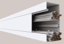 Preview: ARDEBO.de GGK 17999 Brüstungskanal BR 60x130/80-9010, PVC, Unter-/Oberteil, 80 mm OT, alpinweiß
