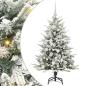 Preview: Künstlicher beleuchteter Weihnachtsbaum mit Kugel-Set Grün