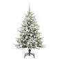 Preview: Künstlicher beleuchteter Weihnachtsbaum mit Kugel-Set Grün