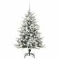 Preview: Künstlicher beleuchteter Weihnachtsbaum mit Kugel-Set Grün