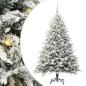 Preview: Künstlicher beleuchteter Weihnachtsbaum mit Kugel-Set Grün