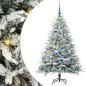 Preview: Künstlicher beleuchteter Weihnachtsbaum mit Kugel-Set Grün