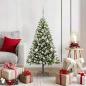 Preview: ARDEBO.de - Künstlicher Klapp Weihnachtsbaum mit Schneeüberzug 120 cm
