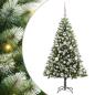 Preview: Künstlicher Klapp Weihnachtsbaum mit Schneeüberzug 120 cm