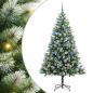 Preview: Künstlicher Klapp Weihnachtsbaum mit Schneeüberzug 180 cm