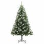 Preview: Künstlicher Klapp Weihnachtsbaum mit Schneeüberzug 180 cm