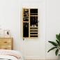 Preview: Schmuckschrank mit Spiegel Wandmontage 30x8,5x106 cm