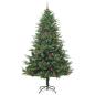 Preview: Künstlicher beleuchteter Weihnachtsbaum mit Kugel-Set Grün