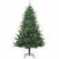 Preview: Künstlicher beleuchteter Weihnachtsbaum mit Kugel-Set Grün