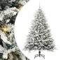 Preview: Künstlicher beleuchteter Weihnachtsbaum mit Kugel-Set Grün
