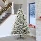 Preview: ARDEBO.de - Künstlicher beleuchteter Weihnachtsbaum mit Kugel-Set Grün