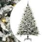 Preview: Künstlicher beleuchteter Weihnachtsbaum mit Kugel-Set Grün