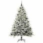 Preview: Künstlicher beleuchteter Weihnachtsbaum mit Kugel-Set Grün