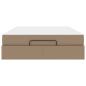 Preview: Bettgestell mit Matratze Cappuccino 160 x 200 cm Kunstleder
