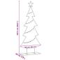 Preview: Metall Weihnachtsbaum mit Ständer Schwarz 125 cm Stahl