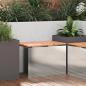 Preview: ARDEBO.de - Gartenbank Silber 60 x 40 x 43 cm Edelstahl