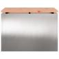 Preview: Gartenbank Silber 60 x 40 x 43 cm Edelstahl