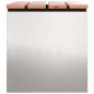 Preview: Gartenbank Silber 60 x 40 x 43 cm Edelstahl