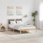 Preview: ARDEBO.de - Bettgestell mit Kopfteil Taupe 135 x 190 cm Stoff