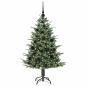 Preview: Künstlicher vorbeleuchteter Weihnachtsbaum mit Kugelset Grün
