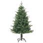 Preview: Künstlicher vorbeleuchteter Weihnachtsbaum mit Kugelset Grün