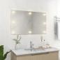 Preview: Wandspiegel ohne Rahmen mit LED-Beleuchtung Rechteckig Glas