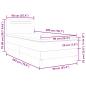 Preview: Bettgestell mit Matratze Cappuccino 90 x 200 cm Kunstleder