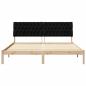 Preview: Bettgestell mit gepolstertem Kopfteil Braun 180 x 200 cm
