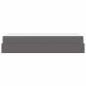 Preview: Bettgestell mit Matratze Grau 100 x 200 cm Kunstleder