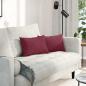 Preview: ARDEBO.de - Sofakissen 2 pcs Weinrot 50 x 30 cm