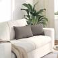 Preview: ARDEBO.de - Sofakissen 2 pcs Taupe 50 x 30 cm