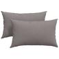 Preview: Sofakissen 2 pcs Taupe 50 x 30 cm