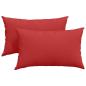 Preview: Sofakissen 2 pcs Rot 50 x 30 cm
