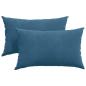 Preview: Sofakissen 2 pcs Blau 50 x 30 cm Cordstoff