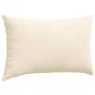 Preview: Sofakissen 2 pcs Creme 50 x 30 cm Cordstoff