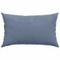 Preview: Sofakissen 2 pcs Blau 50 x 30 cm Cordstoff