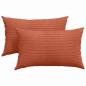 Preview: Sofakissen 2 pcs Rot-Orange 50 x 30 cm Cordstoff