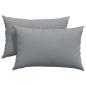 Preview: Sofakissen 2 Stk. Stoff Hellgrau 60 x 40 cm